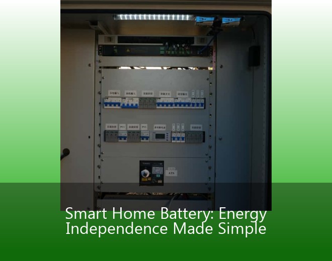 Smart Home Battery: Energy Independence Made Simple